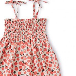 Tea Collection Girls Midi Peach Print Dress